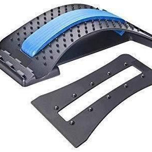 Multi-Level Back Stretcher Posture Corrector Device for Back Pain Relief with Back Support Mate Magic Back Stretching Massage (Blue)